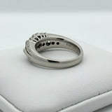 Color Change Natural Alexandrite and Diamond Platinum Ring