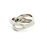 Color Change Natural Alexandrite and Diamond Platinum Ring