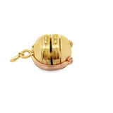 Retro 1940's Locket Folding Pendant 14Kt Yellow Gold