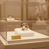 Circa 1890 French Estate No Heat Burma Ruby, No Heat Burma Sapphire and Diamond Ring