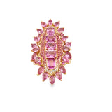 6.50cttw Pink Sapphire and Diamond 14K Rose Gold Ring