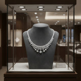 11.70cttw Diamond 18Kt White Gold Necklace