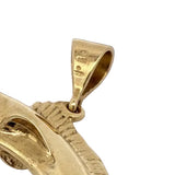"The Marlin" Diamond and 14Kt Yellow Gold Pendant