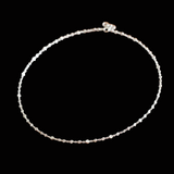 Custom Made 3.65cttw Diamond By The Yard 14K White Gold Necklace