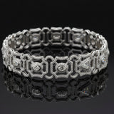 Designer AV 6.69cttw Diamond 14K White Gold Bracelet