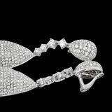 High End 12.68cttw Diamond 18Kt White Gold Dangle Earring