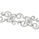 Designer AV 4.86cttw 14Kt White Gold Bracelet