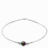 Mikimoto Tahitian Pearl and Diamond 18K White Gold Necklace