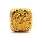 Estate David Webb Roman/Ancient 18K Yellow Coin Cuff Links