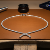 Diamond Wishbone Necklace 8.24cttw 14K White Gold