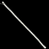 Diamond Illusion Tennis Bracelet 3.05cttw 14k White Gold