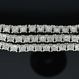 Straight Line Diamond Necklace 25.08cttw I-J SI1-SI2 14K White Gold