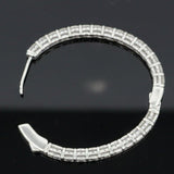 Diamond Hoop Earrings 5.0cttw 14K White Gold