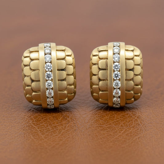Designer ERAND Diamond 18K Yellow Gold Earring