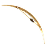 Victorian C. 1880 Natural Seed Pearl 14K Yelllow Gold Cresent Moon Brooch