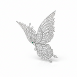 Modern 7.75cttw Diamond Articulating Butterfly 18k White Gold