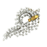 Mid Century Modern 1960's 6.08 cttw Diamond 14K White Gold Pendant/Brooch