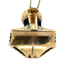 Venetian Naroi Italian Designer S. Naroi Blackamoor Ruby and 18K Yelow Gold Pendant/Brooch