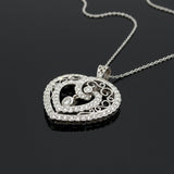 Modern Designer Edel Weiss 1.50cttw Diamond and 18Kt White Gold Necklace