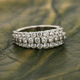 Modern 1.50cttw Diamond Platinum Ring