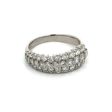 Modern 1.50cttw Diamond Platinum Ring