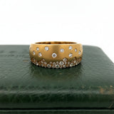 Modern .60 cttw Diamond And 18kt Yellow Gold Ring
