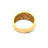 Modern .60 cttw Diamond And 18kt Yellow Gold Ring