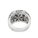 Modern 3.00cttw Cognac & White Diaomnd 14kt White Gold Ring
