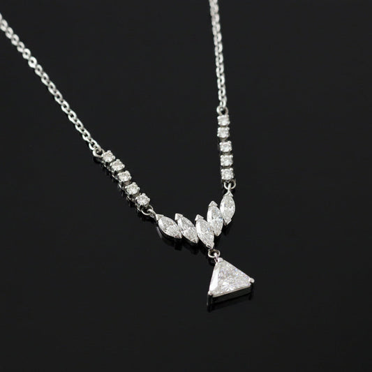 Modern 1.26cttw Diamond Platinum Designer Necklace