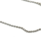 Modern .80cttw Diamond 14Kt White Gold Smile Necklace