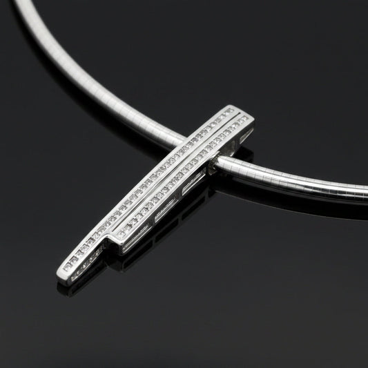 Contemporary 2.00cttw Diamond 14K/18K White Gold Necklace