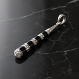 Designer Guild Diamond & Enamel 18Kt White Gold Pendant