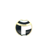 Designer Asch Grossbardt Diamond, Lapis, Malachite, Onyx, Coral 14K Yellow/White Gold Pendant