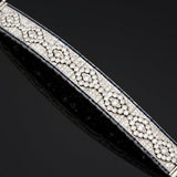 Vintage Diamond & Sapphire 18K White Gold Bracelet