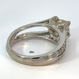 Estate Designer Verragio 1.21 ct Natural Fancy Yellow (GIA) Diamond 18K White Gold Ring 14738