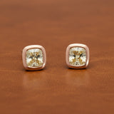 Designer Maya Lianna 3.07 cttw Natural Fancy Brownish Yellow Diamond (GIA) 14K Rose Gold Earrings 14745