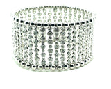 Diamond and 18K White Gold Stretch Bracelet