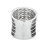 Multi Row Diamond 18K White Gold Ring