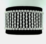 Diamond and 18K White Gold Stretch Bracelet