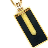 The works of Designer Steve Walters "Windows" One Of a Kind Beryl Onyx Diamond Necklace 13628