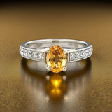 Maya Lianna .36 cttw Citrine and Diamond Ring 14851