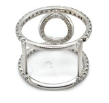Clyde Duneier Diamond and 14K White Gold Split Band Ring
