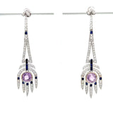 Aristocrat Diamond and Sapphire Earrings 13547