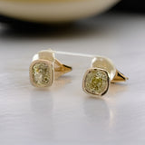 Maya Lianna 2.35 cttw Natural Fancy Yellow Diamond Earrings 14746