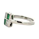 Estate Emerald and Diamond Ring 15273