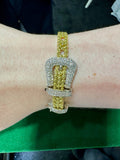 Designer Diamond Buckle Bracelet