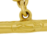 Designer Elizabeth Locke 19K Yellow Gold Link Necklace