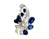 Estate 33.22 cttw Fine Sapphire and 3.33 Diamond Platinum Pendant/Brooch 15466