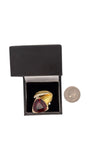 Estate Custom Made 14.85 ct Rubellite Tourmaline Diamond 18K Yellow Gold Ring 15253