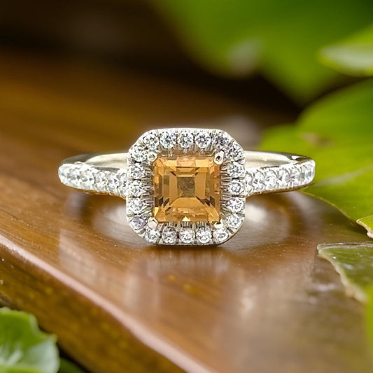 Designer Martin Flyer Citrine and Diamond Ring 14850